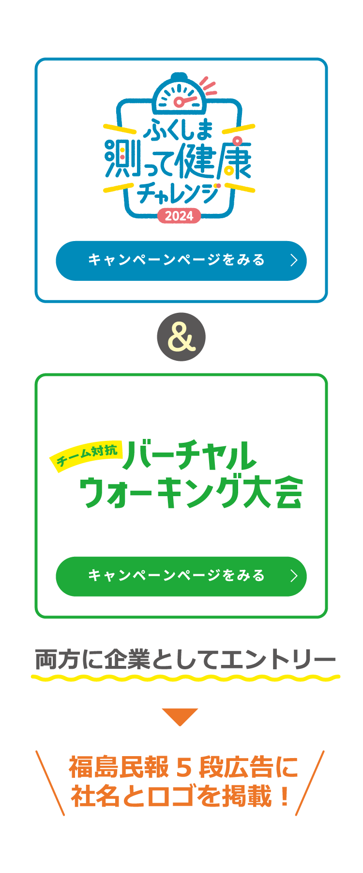 両方に企業としてエントリー 福島民報5段広告に社名とロゴを掲載！